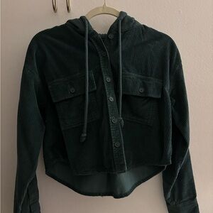 Green AE Corduroy Hoodie